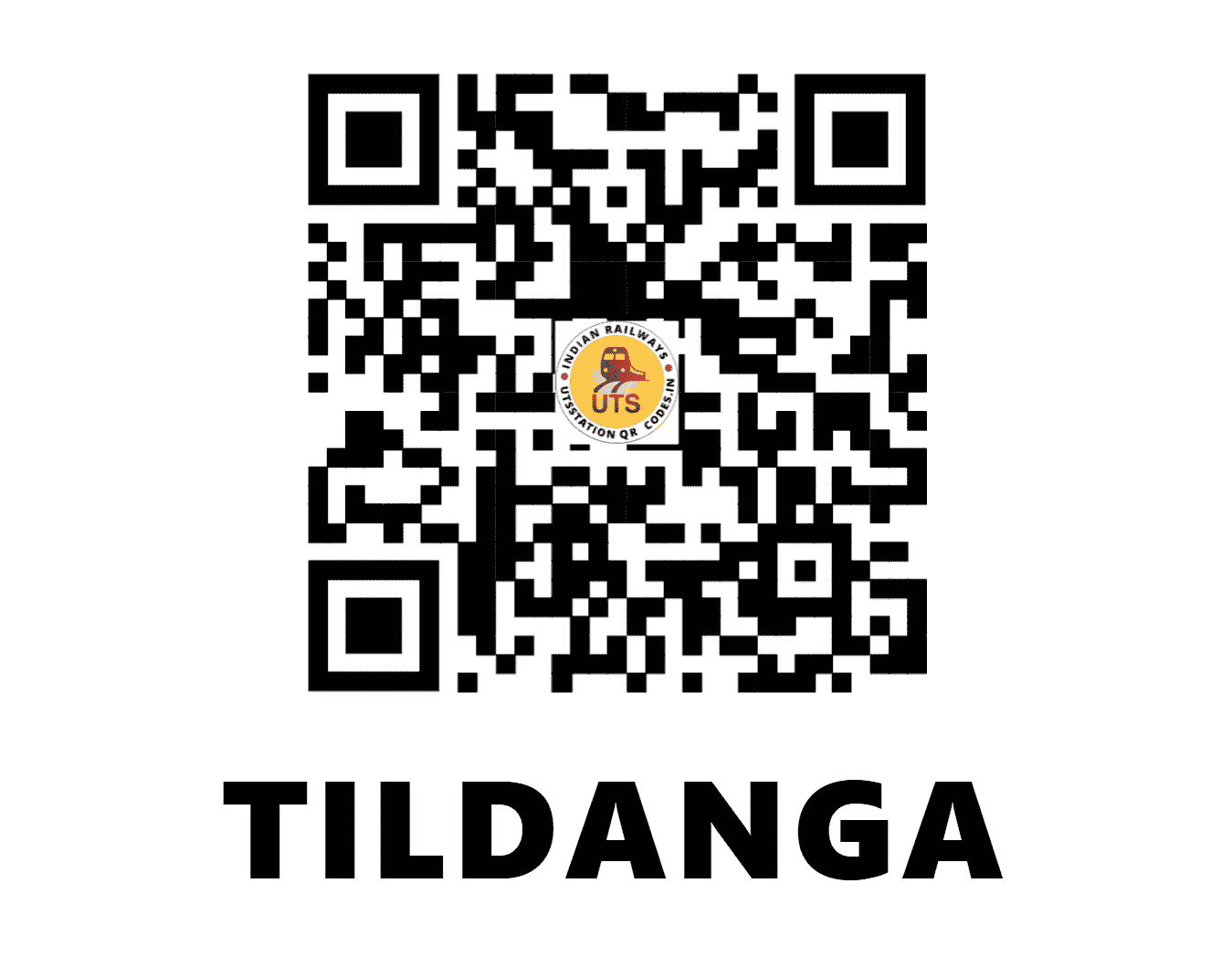 UTS QR Code for TILDANGA - TDLE - ER (WEST BENGAL)